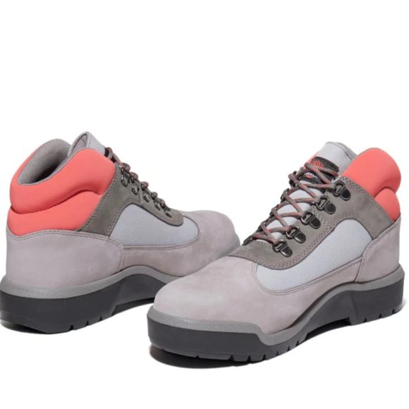 Timberland Field Waterproof Mid Boots - Grey Nubuck - Picture 3 of 4